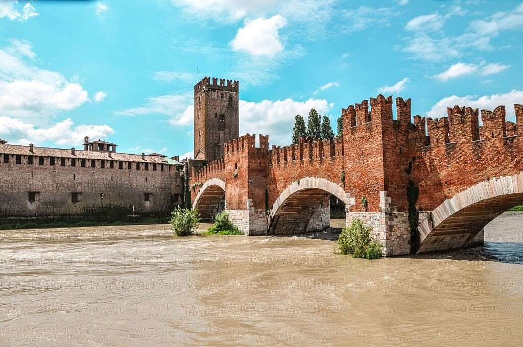 A Bridge in Verona from the Middle Ages