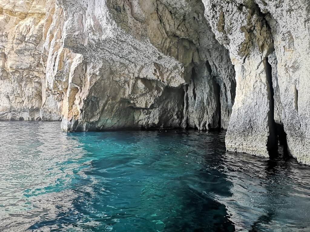 Blue waters of Blue Grotto