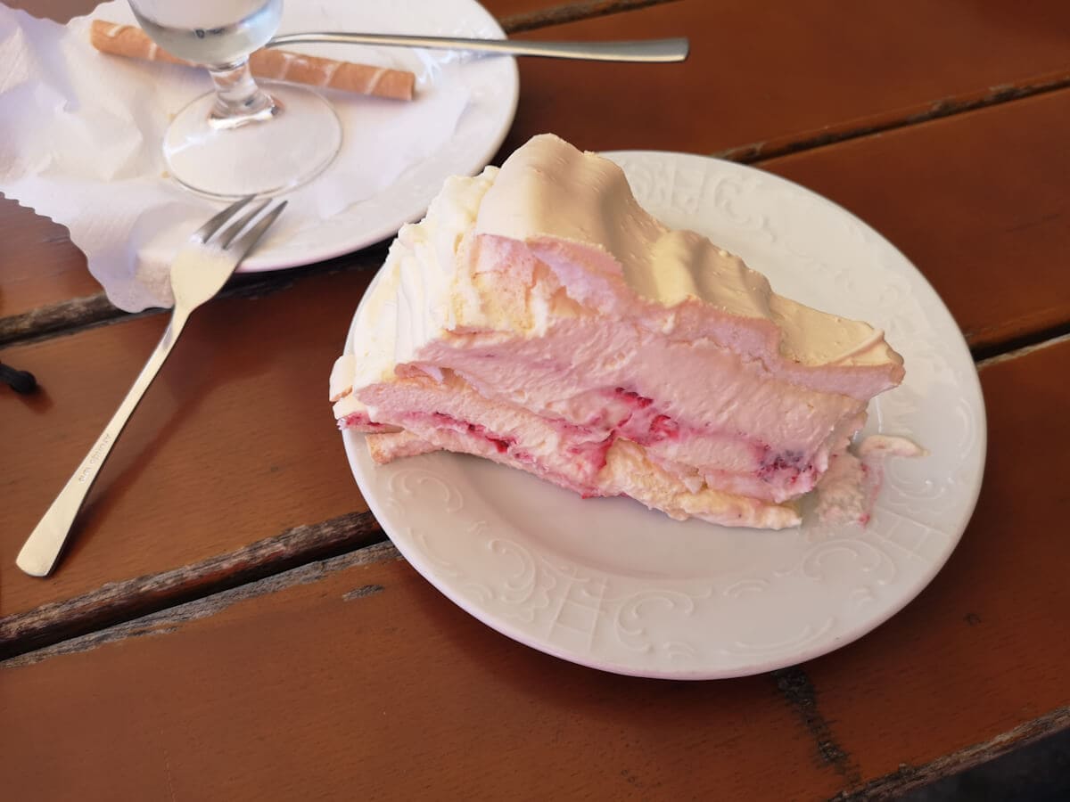 Cake at Olympiahaus at Garmsich Partenkirchen