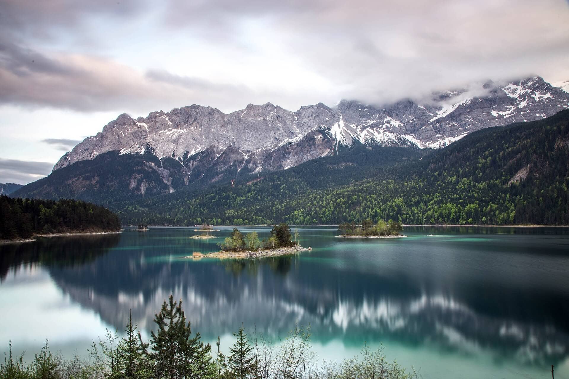 Eibsee lake near Zugspitze