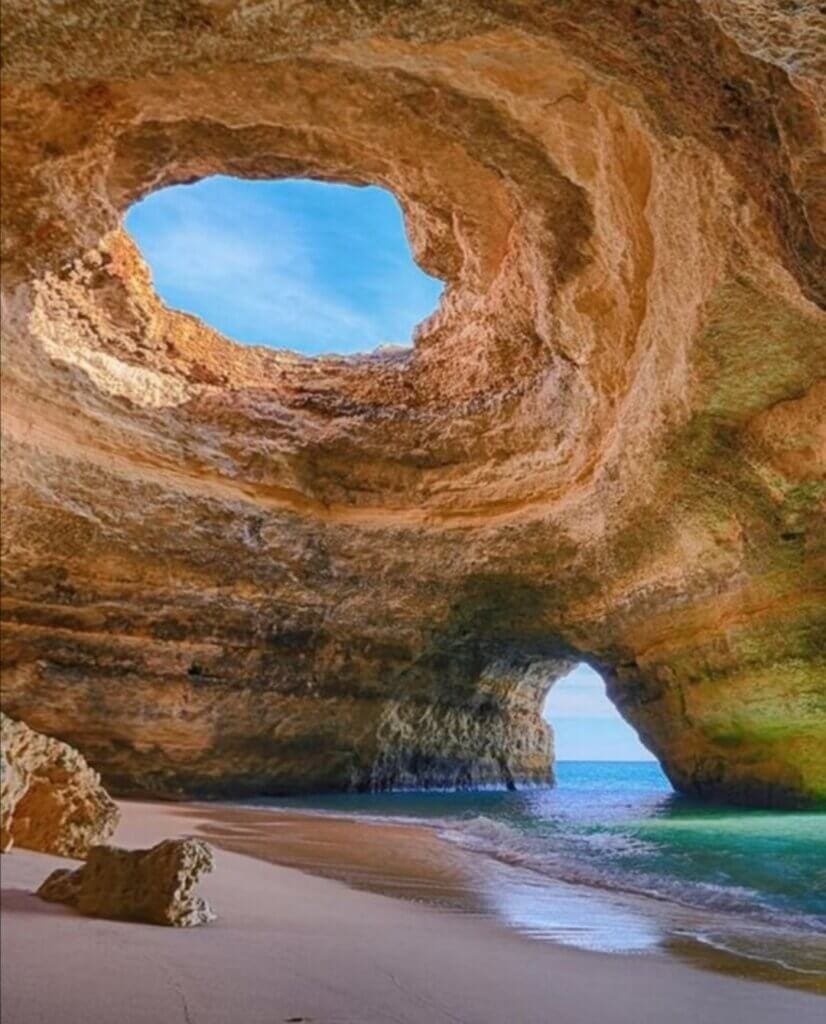 Benagil Cave from inside