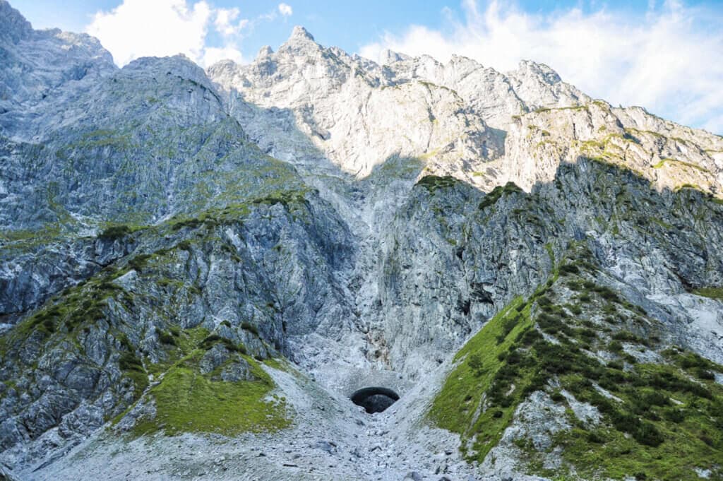 Eiskapelle cave at foot of Watzmann mountain