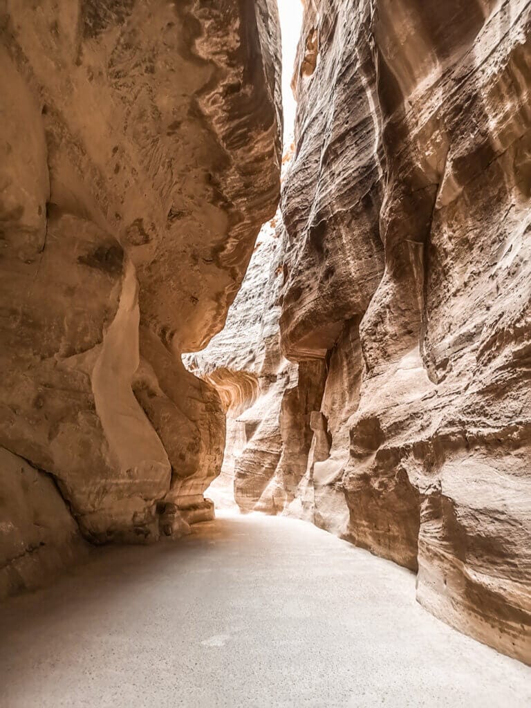 Petra Main Trail through Siq Canyon