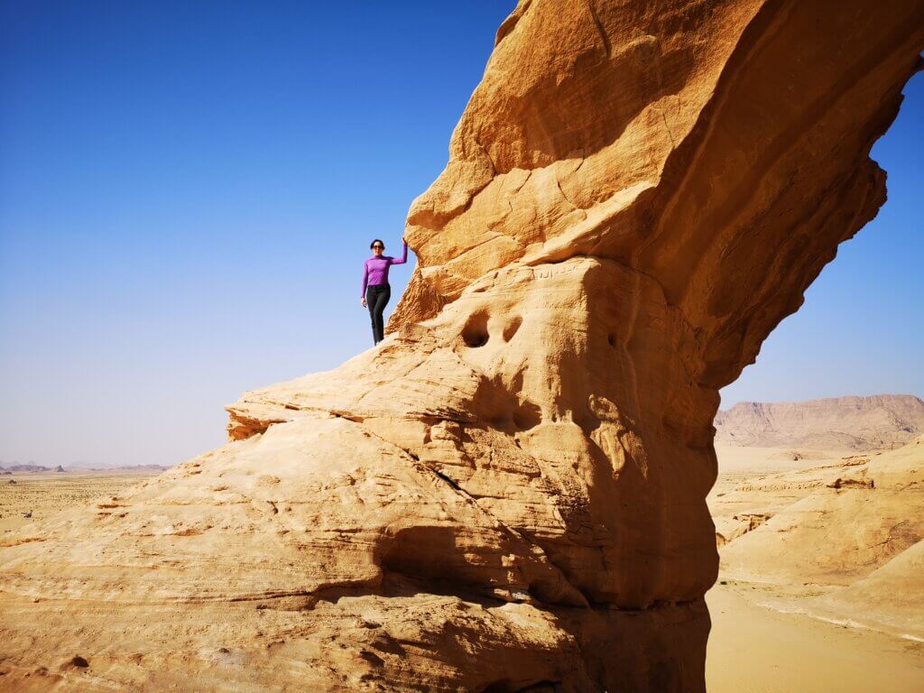 Hiking in Wadi Rum