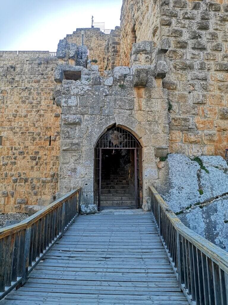 Ajloun Castle from inside and outside