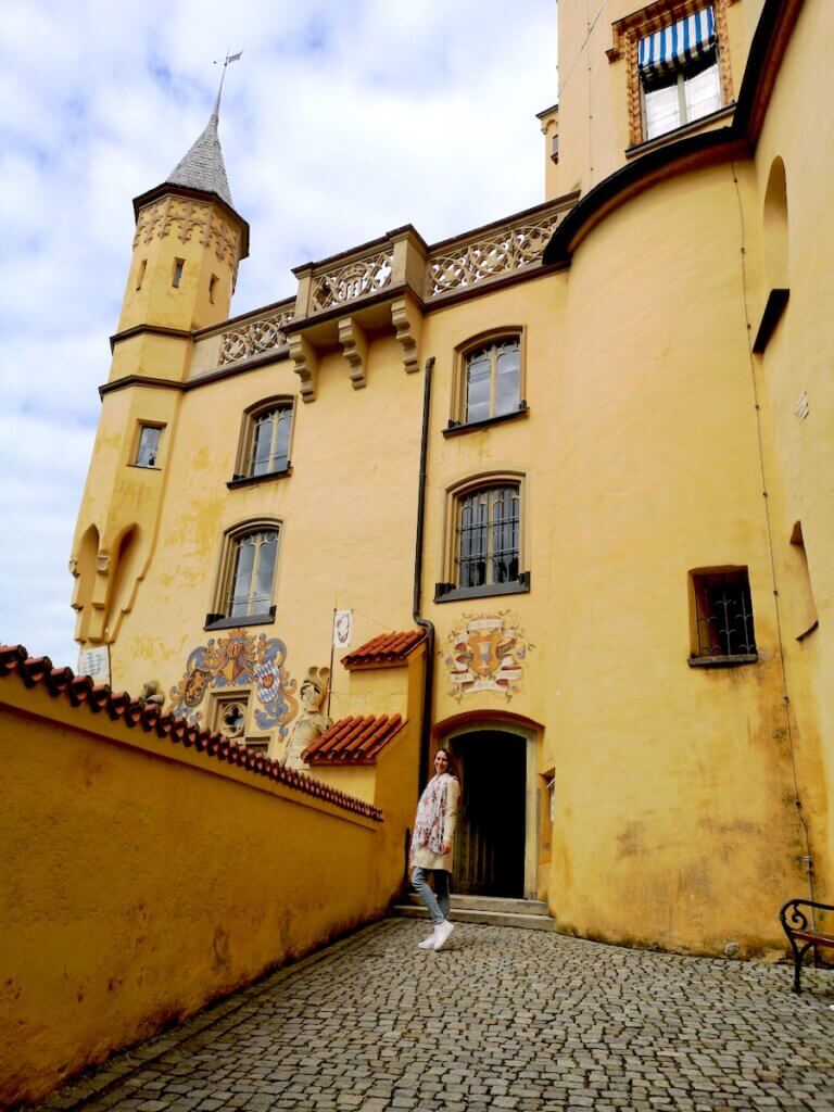 Hohenschwangau Castle courtyard