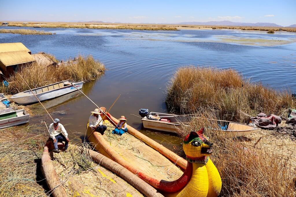 Lake Titicaca balsa Reed boats