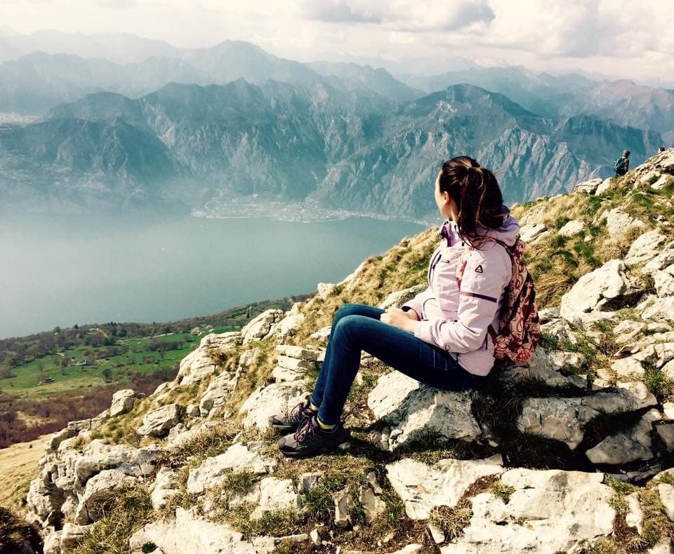 Panoramic View over Lake Garda from Mount Baldo