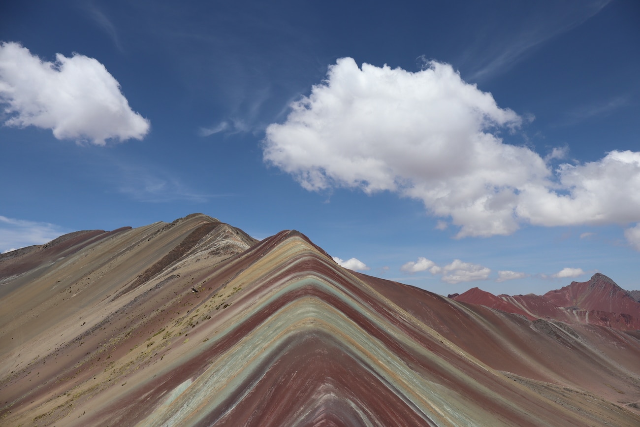 Rainbow Mountain Vinicunca in real colors without any filters
