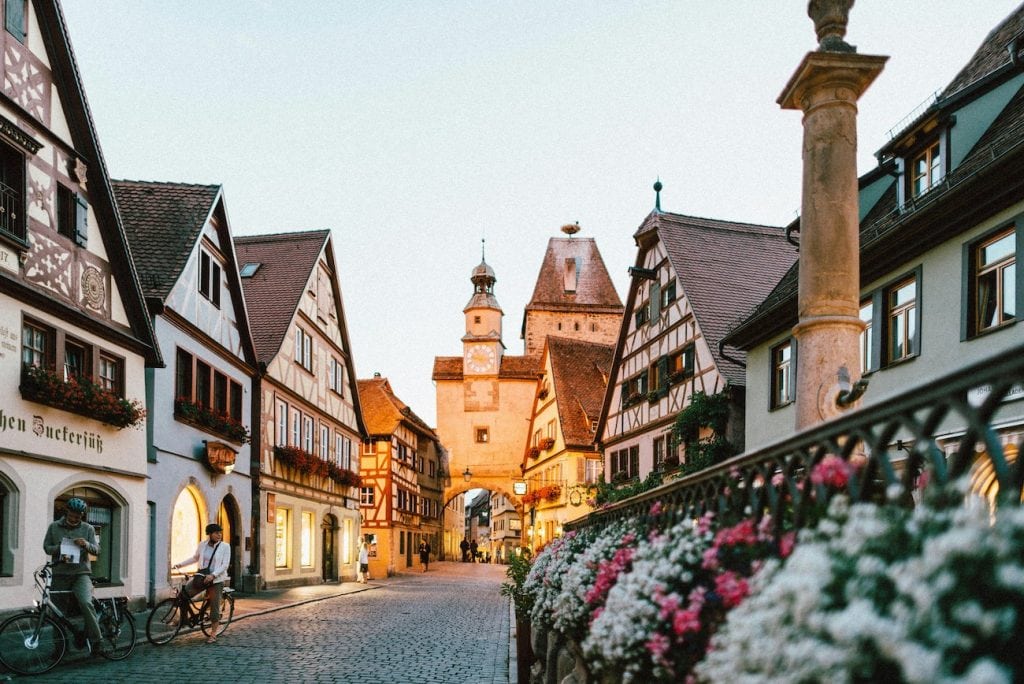 Rothenburg on der Taube town center