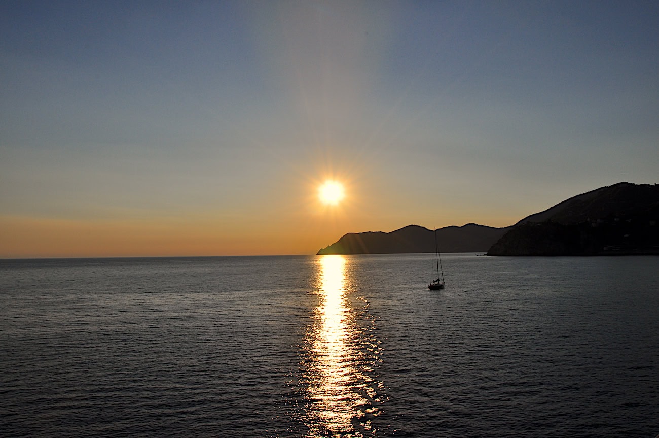 Sunset in Cinque Terre